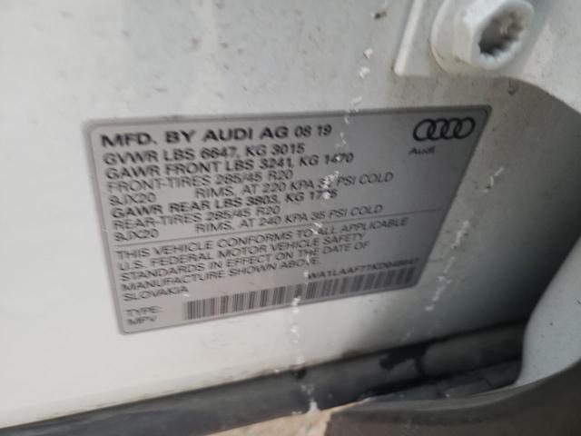 WA1LAAF77KD048847 - 2019 AUDI Q7 PREMIUM PLUS WHITE photo 14