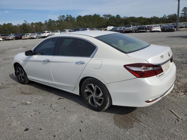 1HGCR2F38GA011799 - 2016 HONDA ACCORD LX WHITE photo 2