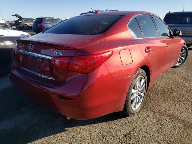 JN1BV7AP6EM691293 - 2014 INFINITI Q50 BASE BURGUNDY photo 3