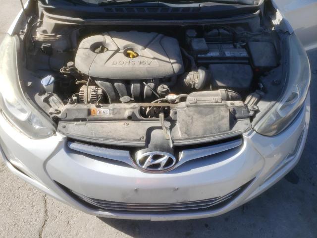 5NPDH4AE8EH469424 - 2014 HYUNDAI ELANTRA SE SILVER photo 11