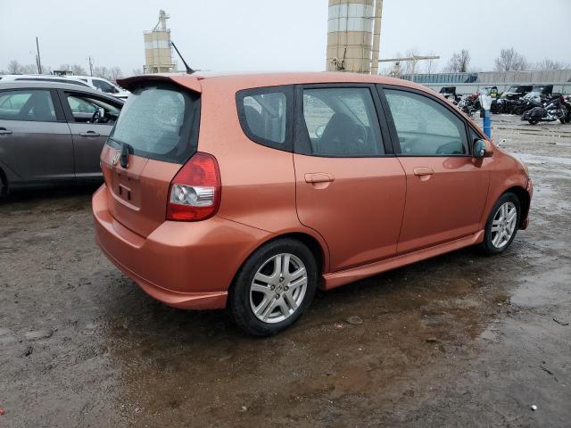 JHMGD38607S058376 - 2007 HONDA FIT S 橙色 照片 3