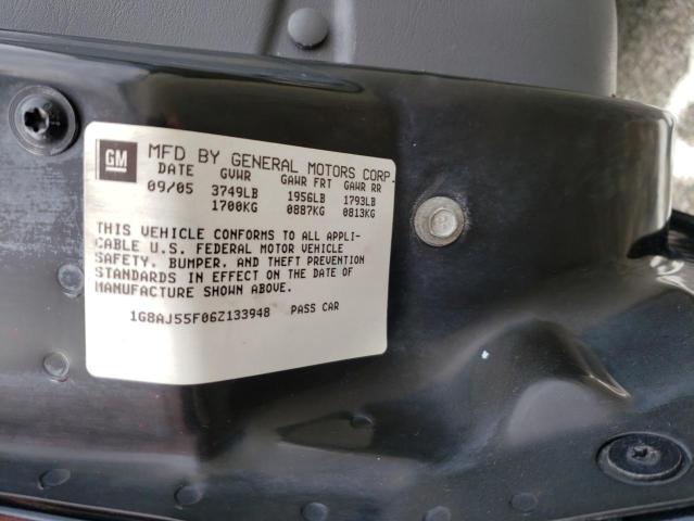 1G8AJ55F06Z133948 - 2006 SATURN ION LEVEL 2 黑色 照片 12