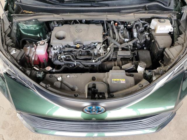 5TDKRKEC2MS067229 - 2021 TOYOTA SIENNA LE GREEN photo 12