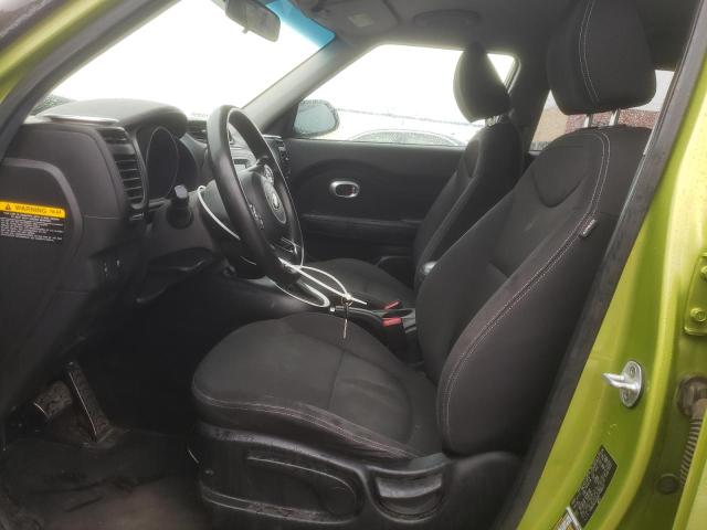 KNDJN2A20E7736517 - 2014 KIA SOUL GREEN photo 7