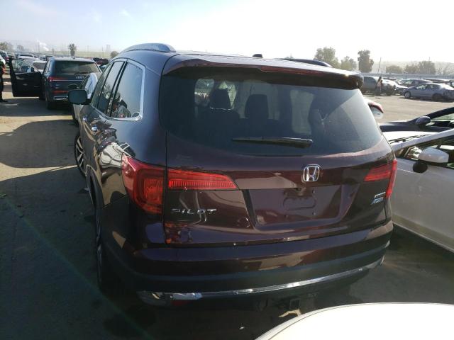 5FNYF6H92HB013126 - 2017 HONDA PILOT TOURING BURGUNDY photo 6