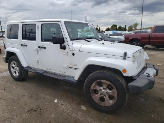 1C4BJWEG4DL671187 - 2013 JEEP WRANGLER U SAHARA WHITE photo 4