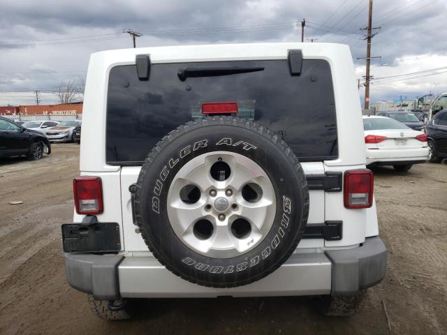 1C4BJWEG4DL671187 - 2013 JEEP WRANGLER U SAHARA WHITE photo 6