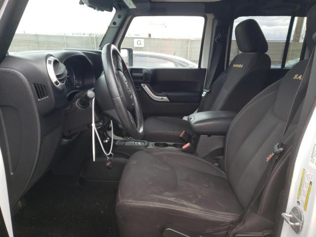 1C4BJWEG4DL671187 - 2013 JEEP WRANGLER U SAHARA WHITE photo 7