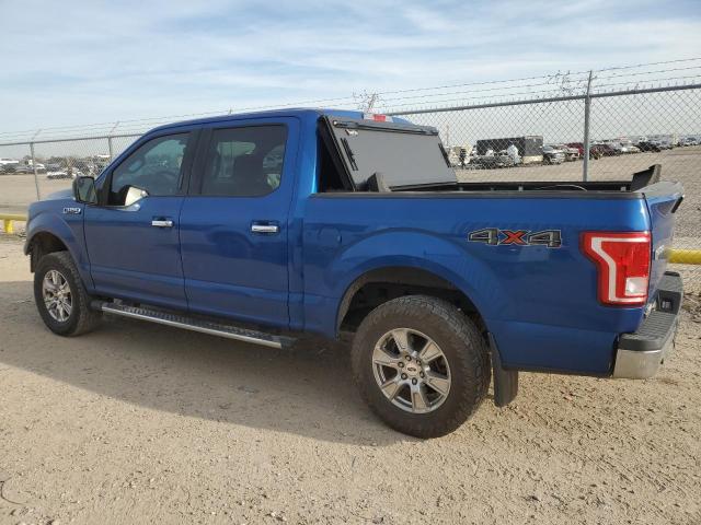 1FTEW1EF8HKC53395 - 2017 FORD F150 SUPERCREW BLUE photo 2