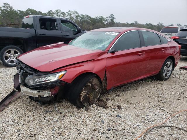 1HGCV2F55JA033277 - 2018 HONDA ACCORD EXL BURGUNDY photo 1