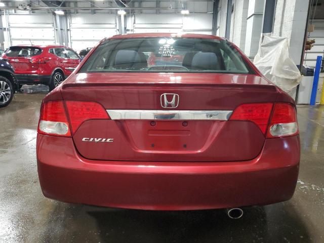 2HGFA1F6XBH545938 - 2011 HONDA CIVIC LX-S BURGUNDY photo 6