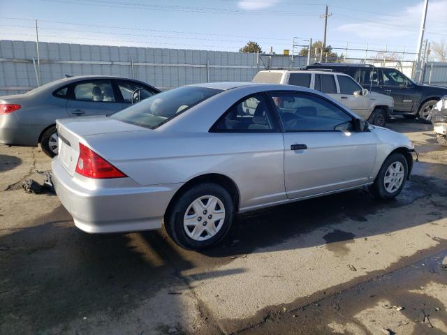 1HGEM22345L027593 - 2005 HONDA CIVIC DX VP SILVER photo 3