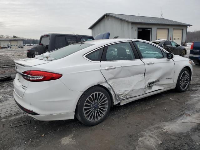 3FA6P0RU3JR151000 - 2018 FORD FUSION TITANIUM/PLATINUM HEV WHITE photo 3