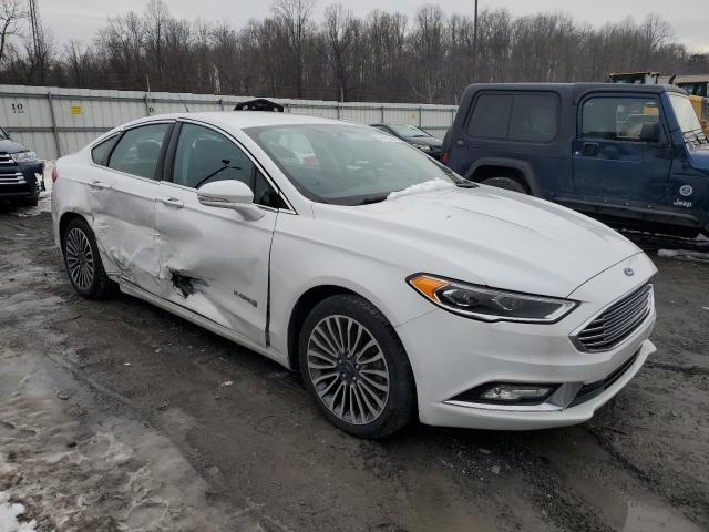 3FA6P0RU3JR151000 - 2018 FORD FUSION TITANIUM/PLATINUM HEV WHITE photo 4