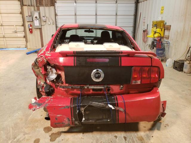 1ZVFT82H565257196 - 2006 FORD MUSTANG GT RED photo 6