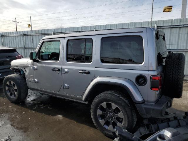 1C4HJXEG8JW124417 - 2018 JEEP WRANGLER U SAHARA GRAY photo 2