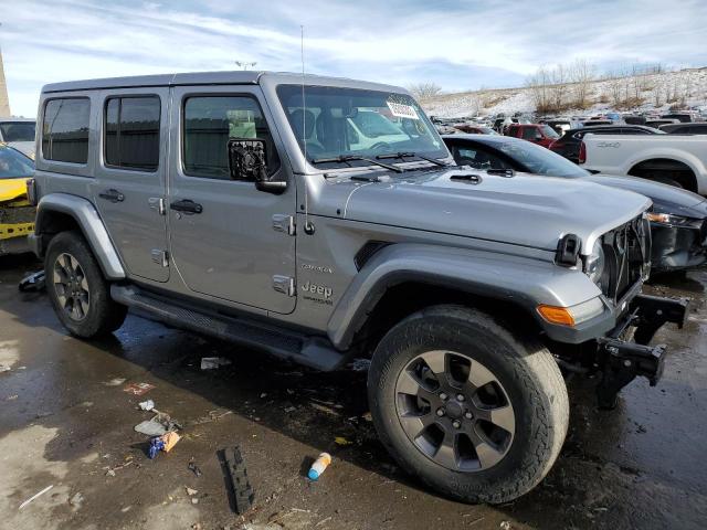 1C4HJXEG8JW124417 - 2018 JEEP WRANGLER U SAHARA GRAY photo 4