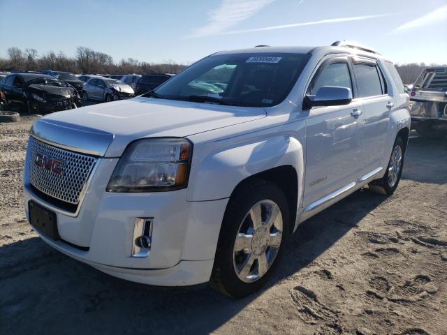 2GKFLZE38E6314717 - 2014 GMC TERRAIN DENALI WHITE photo 1