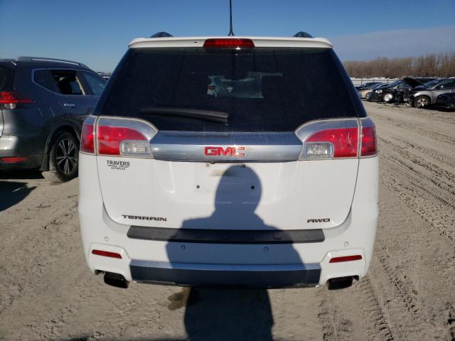 2GKFLZE38E6314717 - 2014 GMC TERRAIN DENALI WHITE photo 6