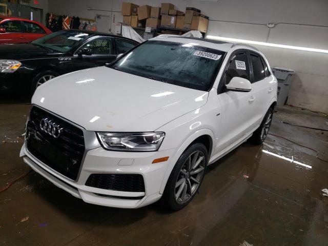 WA1ECCFS3JR025084 - 2018 AUDI Q3 PREMIUM WHITE photo 1