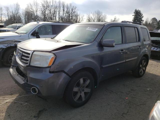 5FNYF4H94CB024089 - 2012 HONDA PILOT TOURING GRAY photo 1