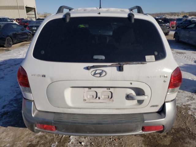 KM8SC73D35U941185 - 2005 HYUNDAI SANTA FE GLS WHITE photo 6