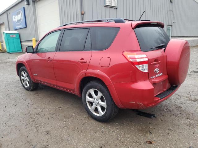 JTMDK4DV6AD014505 - 2010 TOYOTA RAV4 LIMITED RED photo 2