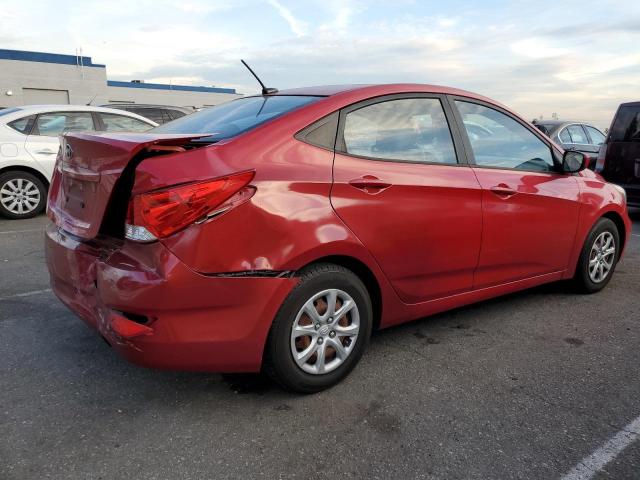 KMHCT4AE2EU722314 - 2014 HYUNDAI ACCENT GLS RED photo 3