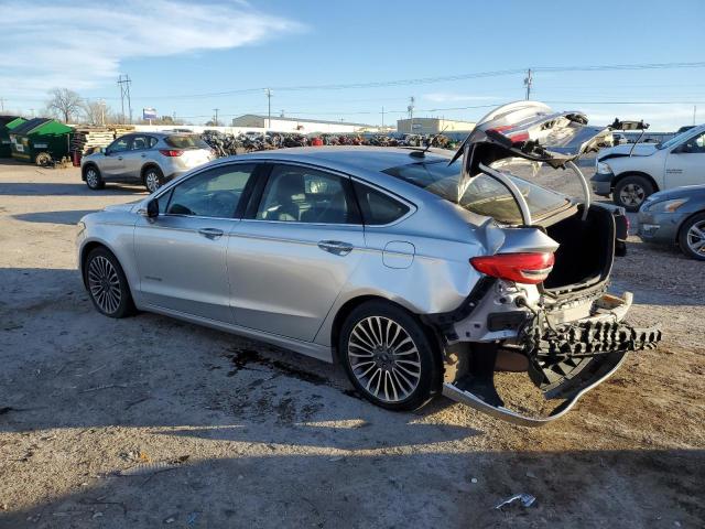 3FA6P0RU1HR216937 - 2017 FORD FUSION TITANIUM HEV SILVER photo 2