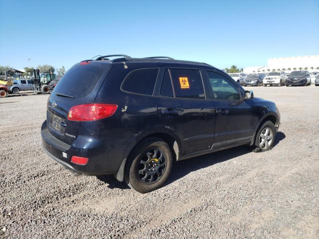 5NMSG13D47H049396 - 2007 HYUNDAI SANTA FE GLS BLACK photo 3