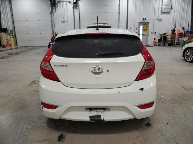 KMHCT5AE0DU060592 - 2013 HYUNDAI ACCENT GLS WHITE photo 6