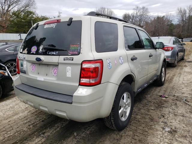 1FMCU03118KB13795 - 2008 FORD ESCAPE XLT BEIGE photo 3