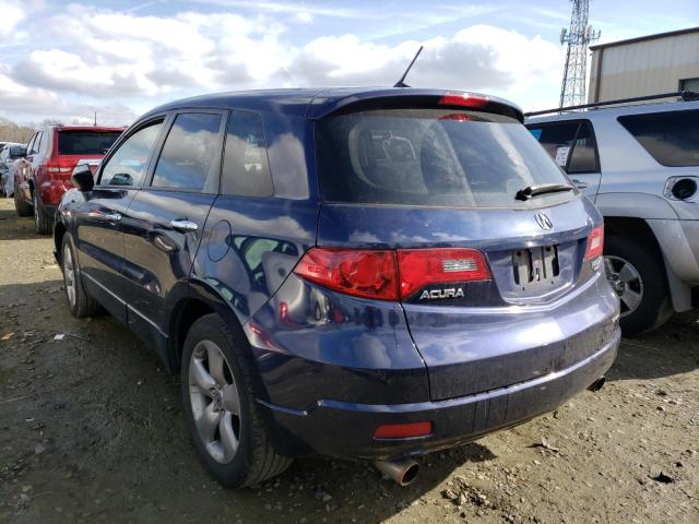 5J8TB18578A012196 - 2008 ACURA RDX TECHNOLOGY BLUE photo 2