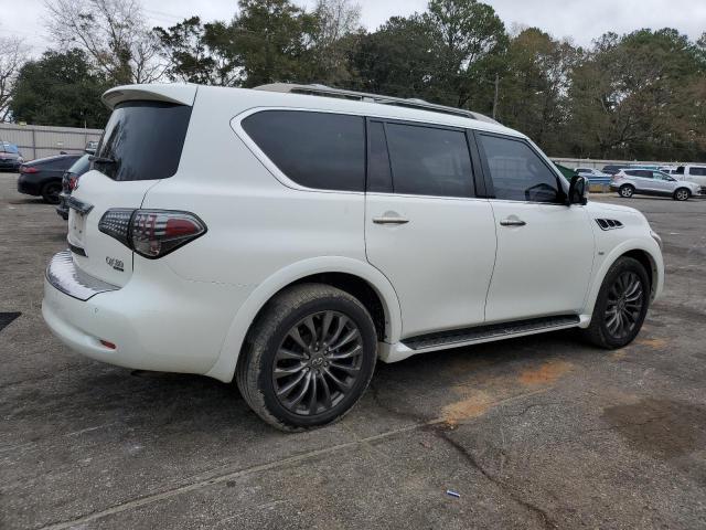 JN8AZ2NE7F9082781 - 2015 INFINITI QX80 WHITE photo 3