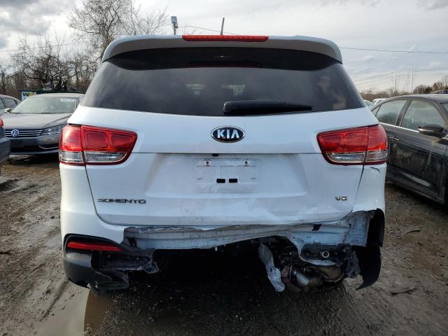 5XYPGDA50GG179009 - 2016 KIA SORENTO LX WHITE photo 6