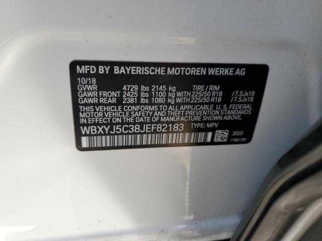 WBXYJ5C38JEF82183 - 2018 BMW X2 XDRIVE28I თეთრი ფოტო 12