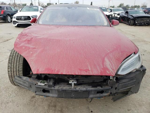5YJSA1E29GF151324 - 2016 TESLA MODEL S წითელი ფოტო 5