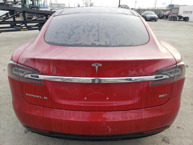 5YJSA1E29GF151324 - 2016 TESLA MODEL S RED photo 6