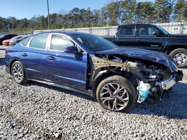 5NPEL4JA8MH087103 - 2021 HYUNDAI SONATA SEL BLUE photo 4