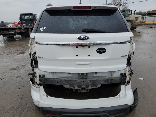 1FM5K8D82DGA04252 - 2013 FORD EXPLORER XLT WHITE photo 6