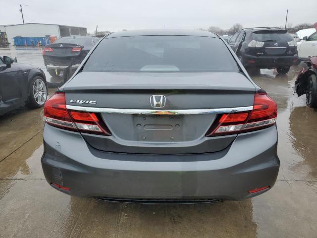 2HGFB2F59DH575235 - 2013 HONDA CIVIC LX GRAY photo 6