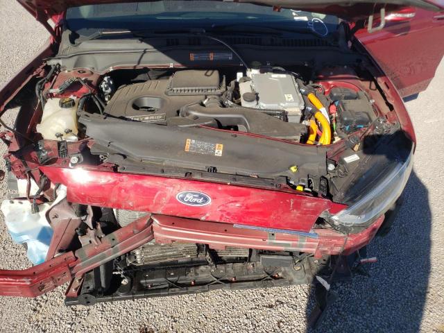 3FA6P0RU6KR273786 - 2019 FORD FUSION TITANIUM RED photo 11