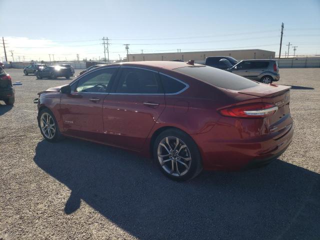 3FA6P0RU6KR273786 - 2019 FORD FUSION TITANIUM RED photo 2