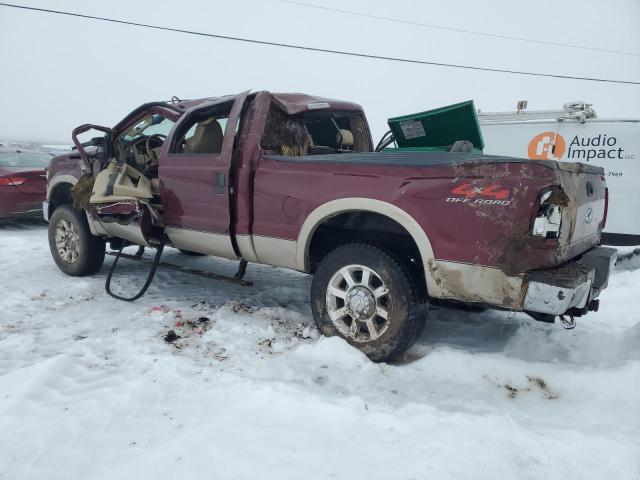 1FTSW21R48EB10810 - 2008 FORD F250 SUPER DUTY BURGUNDY photo 2