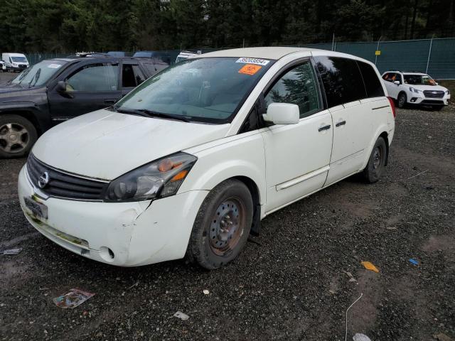 5N1BV28U87N112244 - 2007 NISSAN QUEST S WHITE photo 1