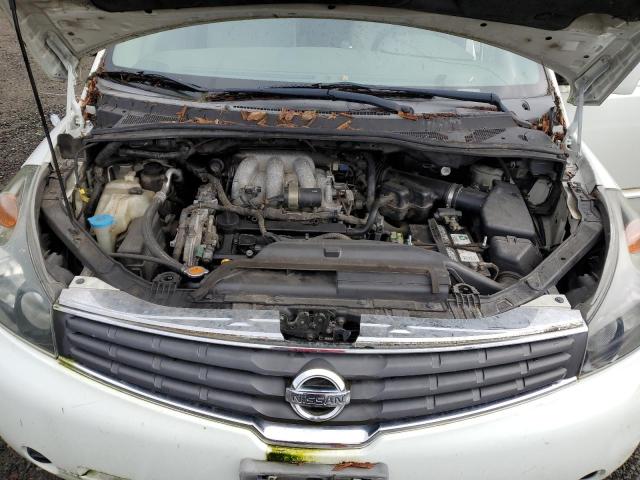 5N1BV28U87N112244 - 2007 NISSAN QUEST S WHITE photo 12