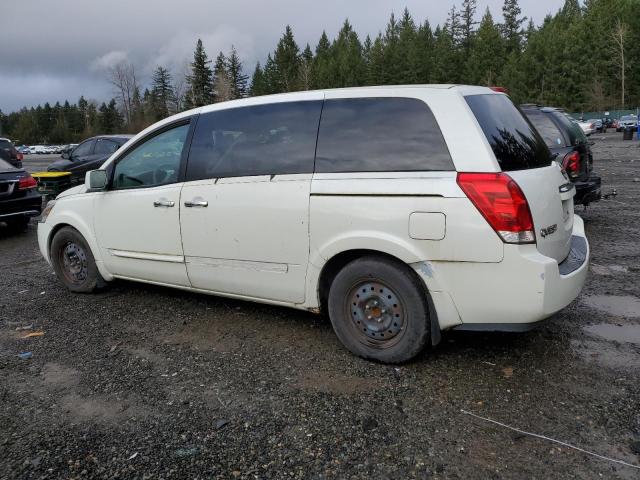 5N1BV28U87N112244 - 2007 NISSAN QUEST S WHITE photo 2