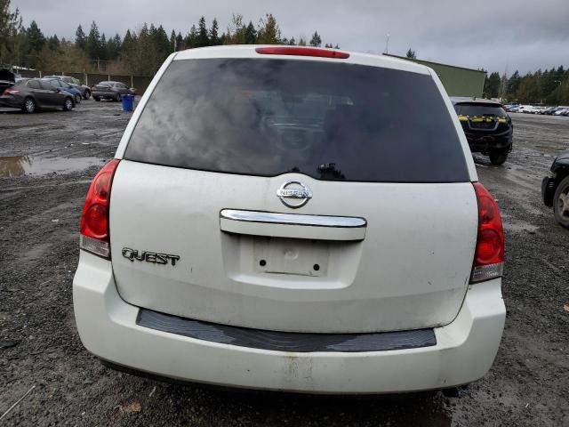 5N1BV28U87N112244 - 2007 NISSAN QUEST S WHITE photo 6