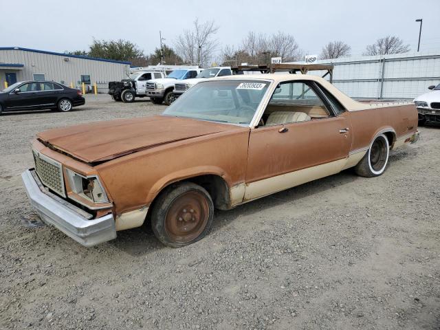 1WB0UBD511760 - 1978 CHEVROLET EL CAMINO BROWN photo 1