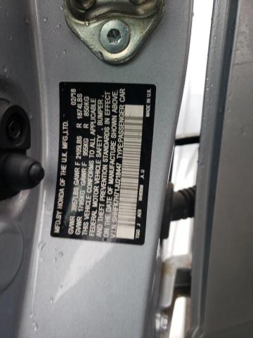 SHHFK7H71JU218447 - 2018 HONDA CIVIC EXL ვერცხლისფერი ფოტო 12